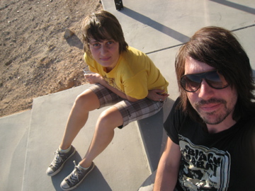 Rich and Andi in the desert